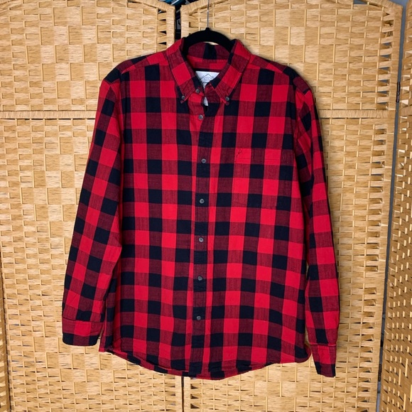 St. John's Bay Other - St John’s Bay Buffalo Plaid Red/Black Button Down